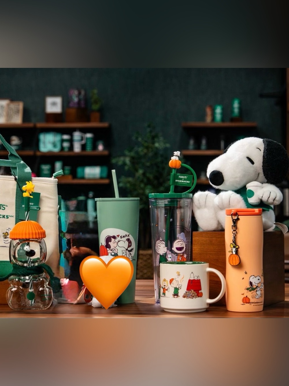 Starbucks Fall Collection 2026 Snoopy peanuts 6 pieces bundle